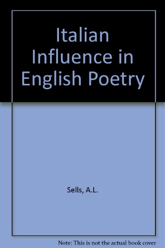 Book Italian Influence In English Poetry free