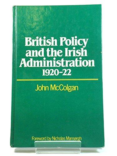 Book British policy and the Irish administration, 1920-22 free