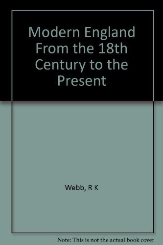 Book Modern England From the 18th Century to the Present free