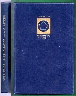 Book Statistical Mathematics (University Mathematical Texts) free