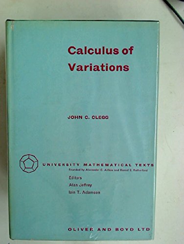 Book Calculus of variations (University mathematical texts) free