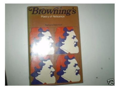 Book Browning's Poetry Of Reticence free