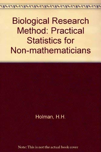 Book Biological research method: Practical statistics for non-mathematicians free