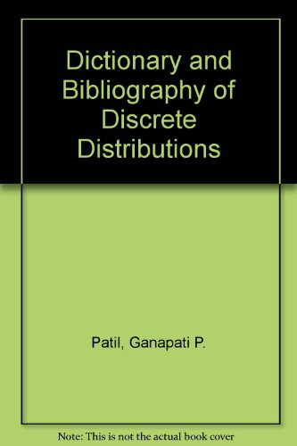 Book A dictionary and bibliography of discrete distributions free