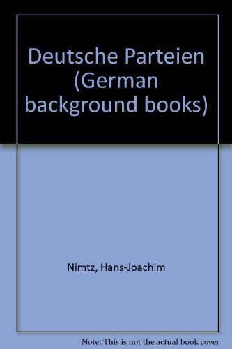 Book Deutsche Parteien (german Background Books) (german Edition) free