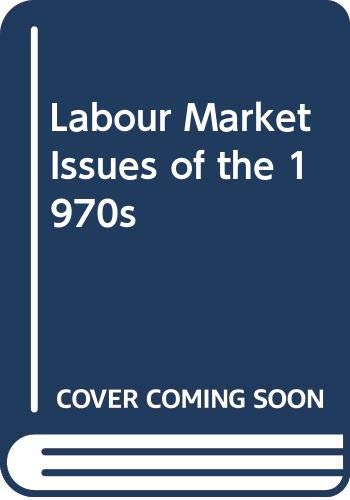 Book Labour market issues of the 1970s; free