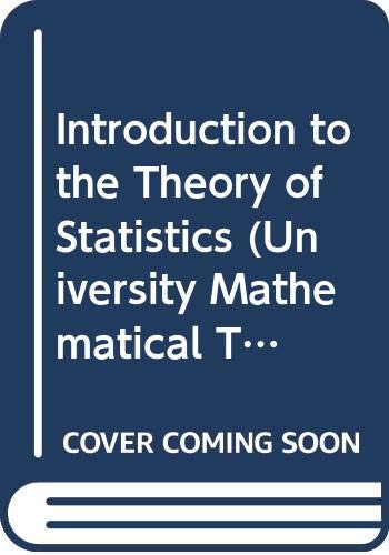 Book Introduction to the Theory of Statistics (University Mathematical Texts) free