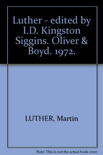 Book Luther; (evidence And Commentary) free