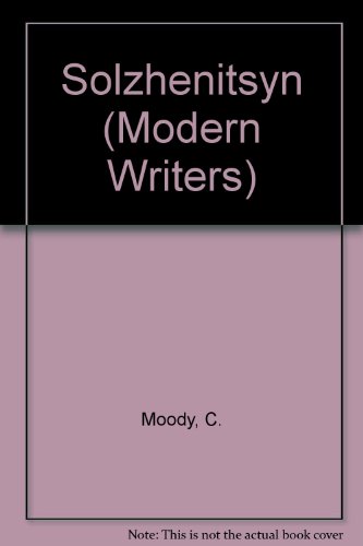 Book Solzhenitsyn (modern Writers Series) free