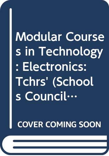 Book Electronics (Schools Council Modular Courses in Technology) free