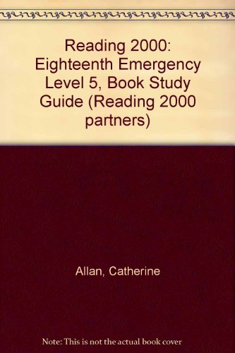 Book Reading 2000 Book Study Guides: Level Five, Book 2: The Eighteenth Emergency (reading 2000 Partners) free