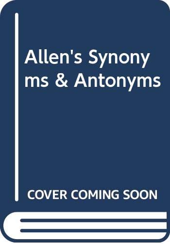 Book Allen's Synonyms & Antonyms free