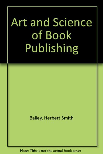 Book Art and Science of Book Publishing free