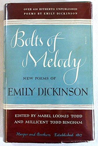 Book Bolts of Melody: New Poems of Emily Dickinson free