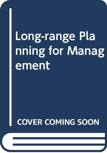 Book Long-range planning for management, free