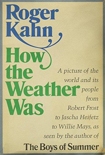 Book How the weather was free