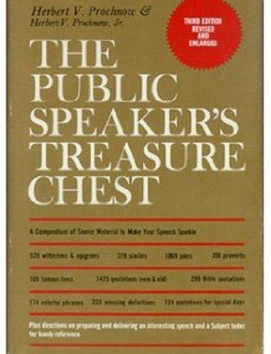 Book The public speaker's treasure chest: A compendium of source material to make your speech sparkle free