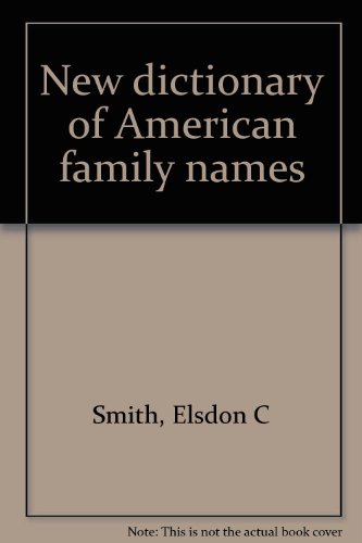 Book New dictionary of American family names free