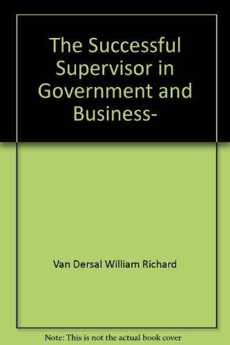 Book The Successful Supervisor in Government and Business, free