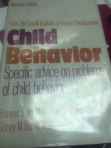Book Child Behavior: From the Gesell Institute of Human Development free