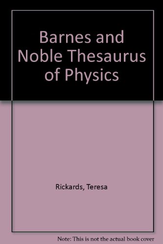 Book Barnes and Noble Thesaurus of Physics free