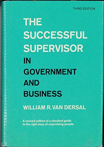Book The Successful Supervisor in Government and Business free