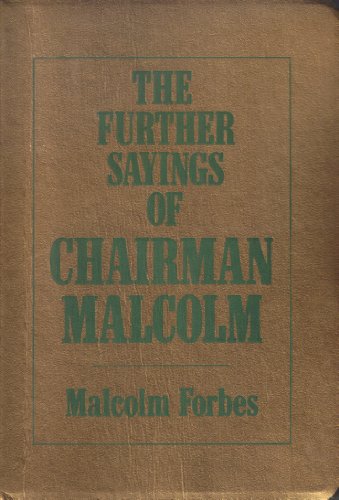 Book The Further Sayings of Chairman Malcolm (Capitalist's Handbook, Vol 2) free