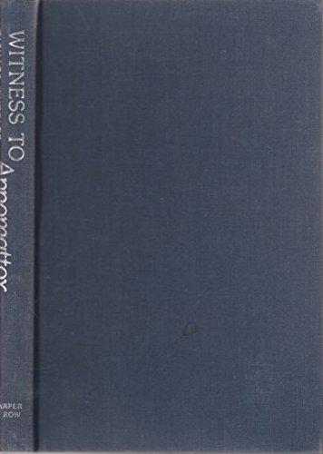 Book Witness to Appomattox free