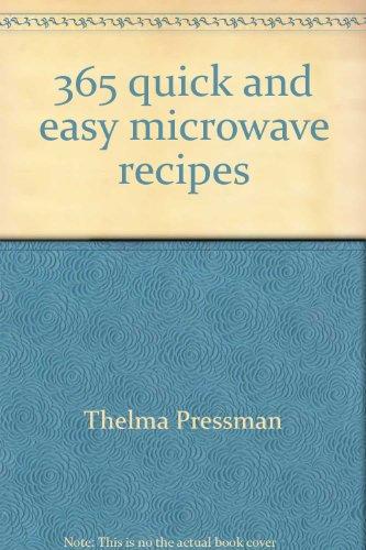 Book 365 quick and easy microwave recipes free