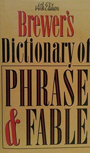 Book Brewer's Dictionary of Phrase and Fable free