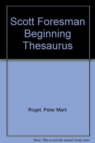Book Scott Foresman Beginning Thesaurus free