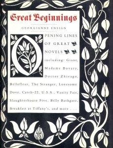 Book Great Beginnings: Opening Lines of Great Novels free