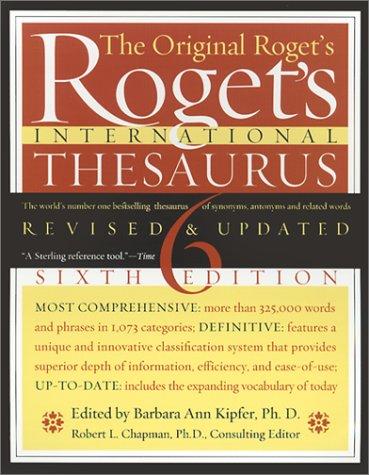 Book Roget's International Thesaurus, Indexed, Sixth Edition Revised & Updated free