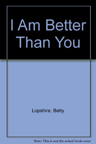 Book I Am Better Than You (I Can Read Books) free