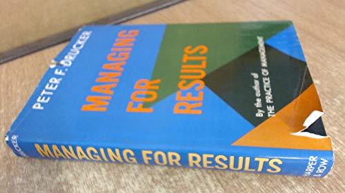 Book Managing for Results: Economic Tasks and Risk-taking Decisions free