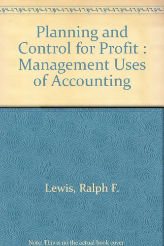 Book Planning And Control For Profit Management Uses Of Accounting free