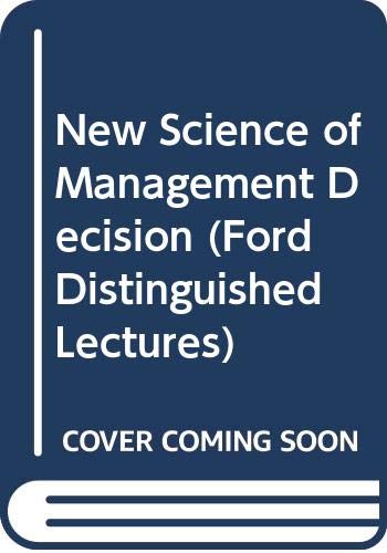 Book The New Science Of Management Decision. free