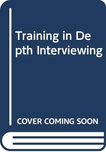 Book Training in depth interviewing free