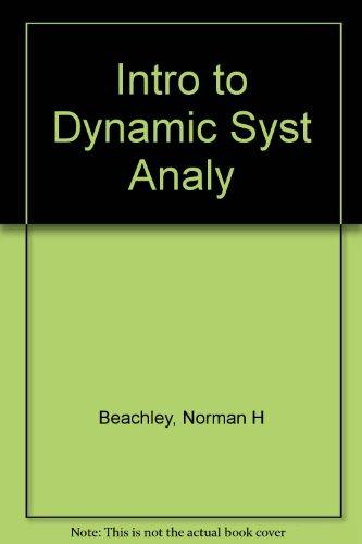 Book Introduction to Dynamic System Analysis free