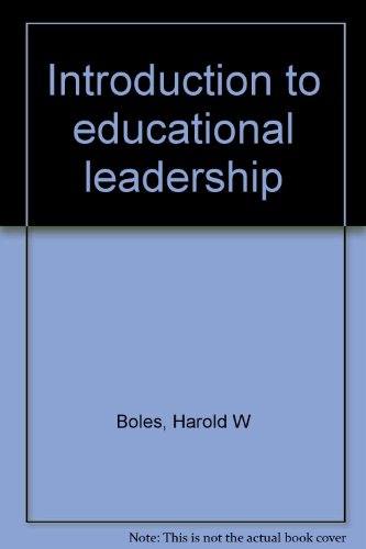 Book Introduction to educational leadership free