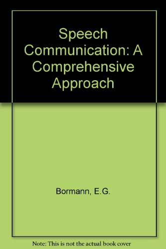 Book Speech communication: A comprehensive approach free