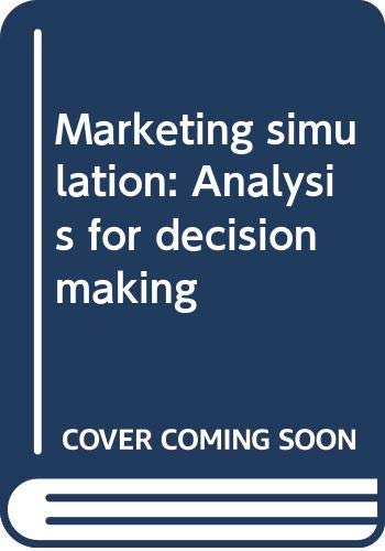 Book Marketing Simulation: Analysis For Decision Making free