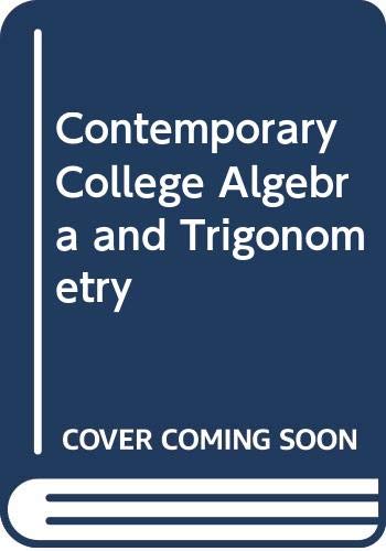 Book Contemporary College Algebra and Trigonometry free