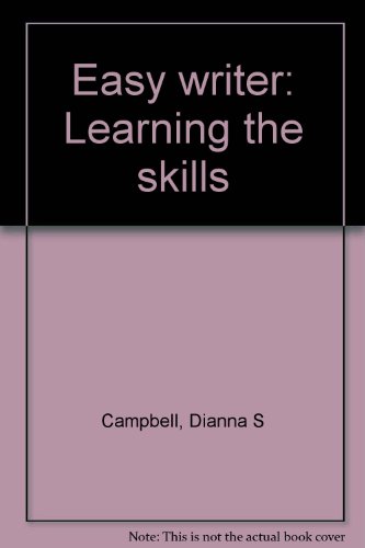 Book Easy Writer: Learning The Skills free