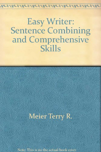 Book Easy writer: Sentence combining and comprehensive skills free