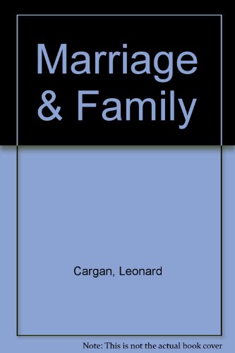 Book Marriages and Families: Changing Relationships free