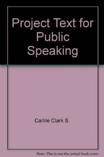 Book Project Text for Public Speaking free