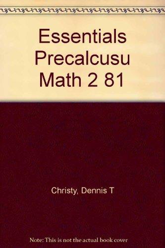 Book Essentials Of Precalculus Mathematics free