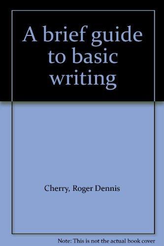 Book A Brief Guide To Basic Writing free