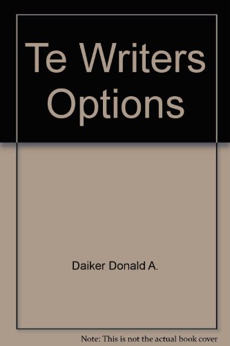 Book Te Writers Options free